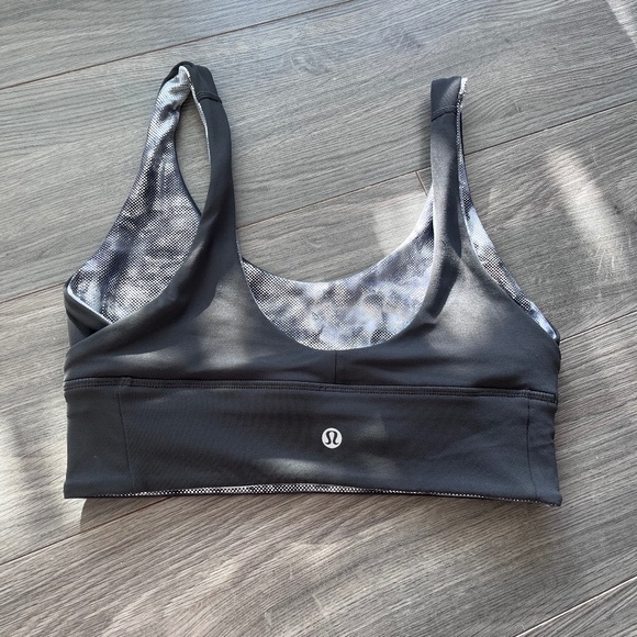 lululemon shine align reversible bra a/b cup size 6 grey - Picture 1 of 2